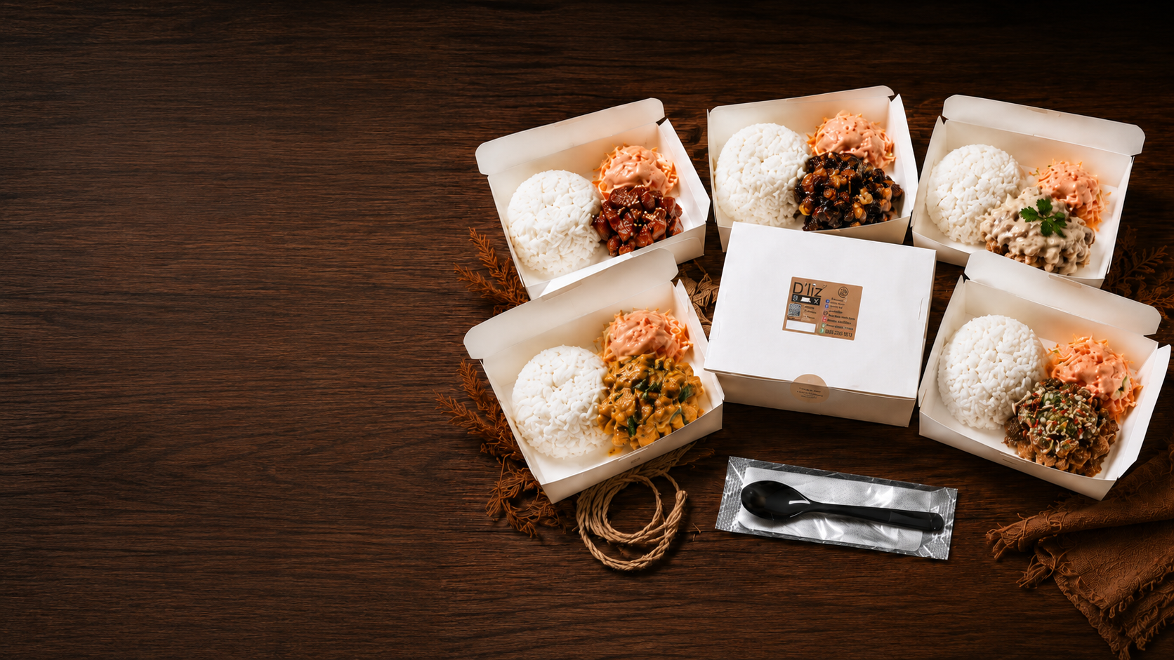 D'liz Box Premium Takeaway Rice Box Background